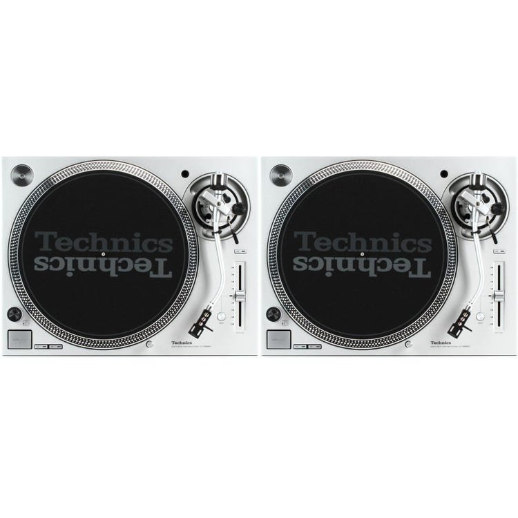 Technics SL-1200MK7-S Direct Drive Professional Turntable Pair - Silver