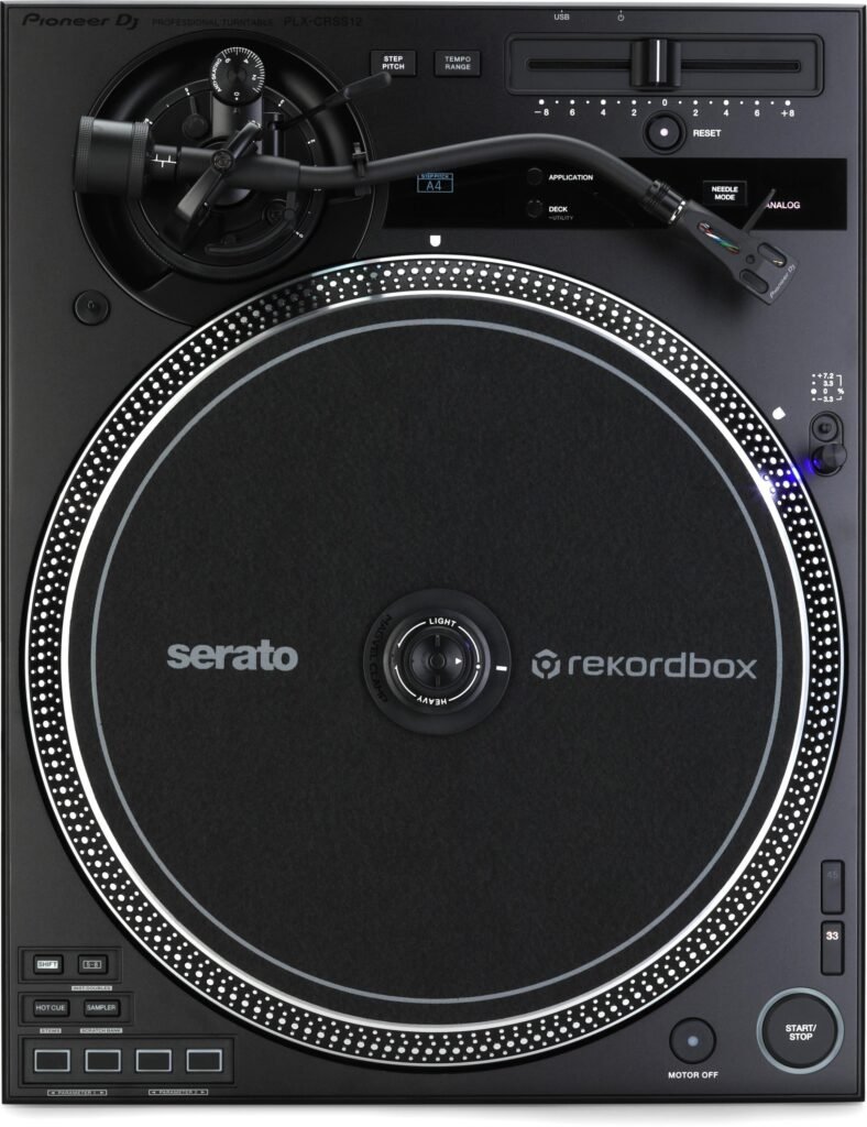 Pioneer DJ PLX-CRSS12 Hybrid Direct Drive Turntable with DVS