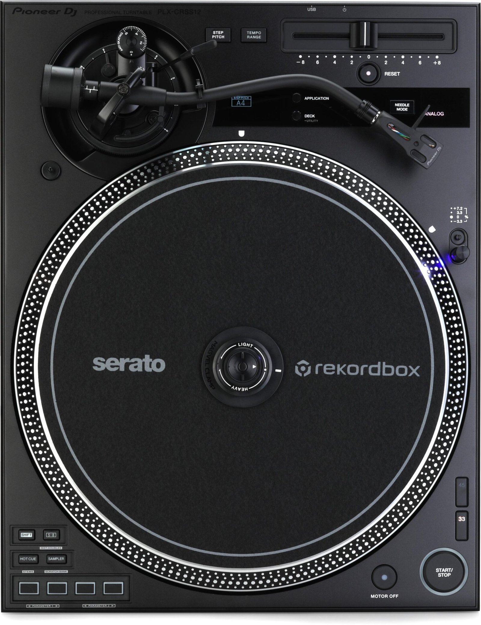 Pioneer DJ PLX-CRSS12 Hybrid Direct Drive Turntable with DVS